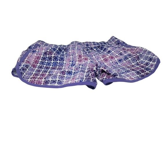 LL Bean Girls Size 12 Swim Shorts Pink Purple Geometric UPF 50 NWT - Picture 2 of 7